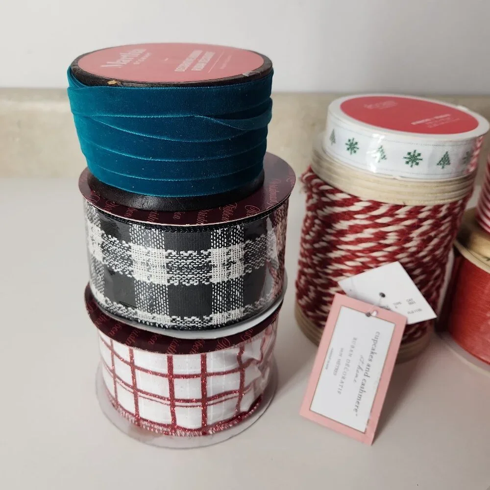 Assorted Ribbons Set Home Party Decorations Christmas Holidays craft lot